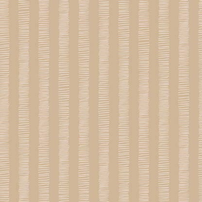 Organic Stripes Ecru wallpaper with beige and white vertical lines.